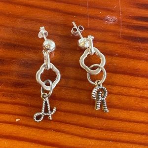 COPY - Waxing poetic earrings sterling silver